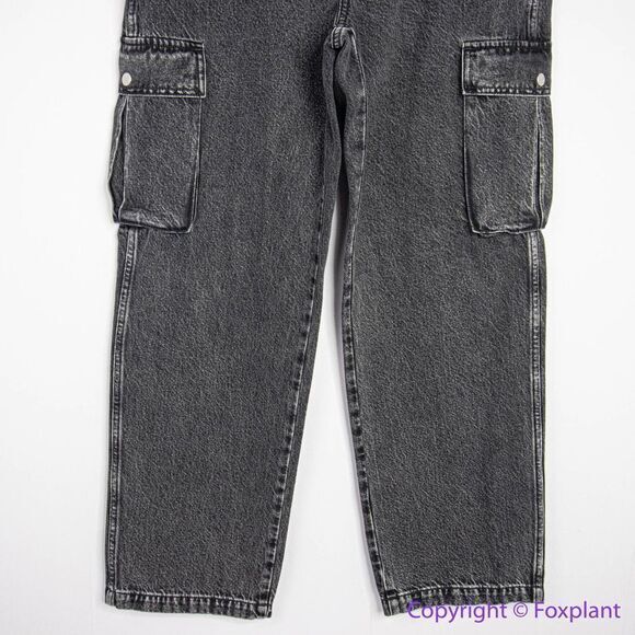 NEW Madewell Low-Slung Straight Cargo Jeans‎ in Ranney Wash, 29 - Picture 4 of 16